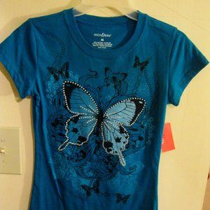 Butterfly print tee shirt